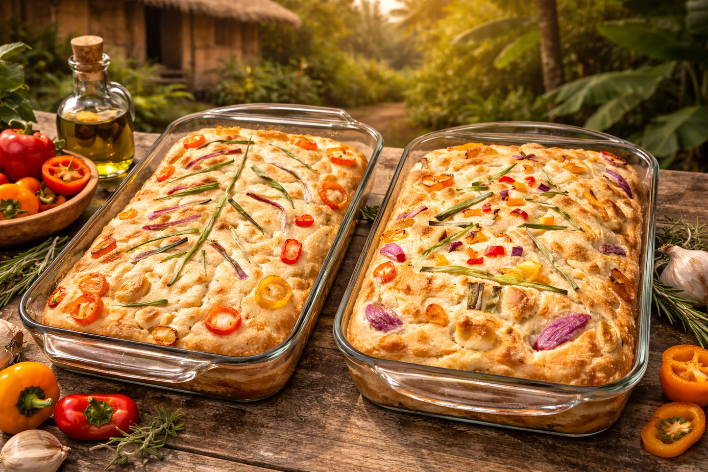 Garlic Herb Focaccia Sourdough