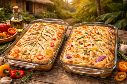 Garlic Herb Focaccia Sourdough