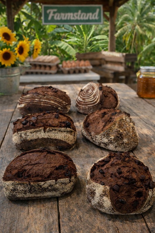 Double Chocolate Chunk Sourdough Loaf
